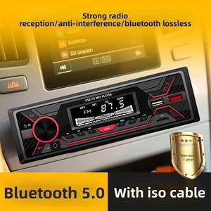Reproductor MP3 para Auto de Alta Fidelidad, Transmisor FM con Bluetooth, Control Remoto y Cable ISO, 1 Año de Garantía - Product Image 2