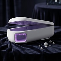 1. Lampe UV rotative rechargeable pour ongles 365nm+405nm, sécheuse à LED pour le durcissement du vernis gel