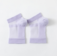 Chaussettes de sport en maille tricotée à bout ouvert, mi-mollet, pour yoga, protection extérieure, compression élastique – Vente en gros