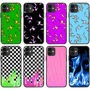 Amazon's Hot Blue And Green Fire Logo Protected Phone Case Soft TPU Cover For iPhone 14 13 12 11 Pro Max X XS XR 7 8Plus