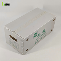 Emballage respirant et robuste de qualité alimentaire pour carton ondulé, imprimé UV, tailles personnalisées pour racine de Kudzu et légumes frais