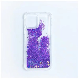 Funda de teléfono Bling con purpurina líquida negra personalizada con cordón TPU PC Quicksand funda de teléfono para iPhone 16 15 14 13 12 11ProMax <span class=keywords><strong>Samsung</strong></span> - Product Image 4