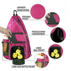 Muestra Gratuita, Bolsa de Paleta de Pickleball Personalizada de Fábrica, Bolsas Cruzadas Reversibles, Mochila Bandolera para Hombres y Mujeres, Bolsa de Paleta de Pickleball - Product Image 4