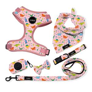 Kit de arnés, collar y correa para perros 7 en 1 con estampado de sirena blanca personalizado OEM para todas las razas de gatos y perros - Product Image 6
