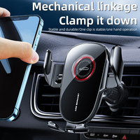 Support de téléphone de voiture rotatif à 360° à commande manuelle, fixation silencieuse sur grille d'aération, léger, support GPS, directement de l'usine