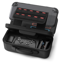 Étui de transport personnalisé OEM grand format pour Nintendo Switch 2, adaptateur secteur, sac de rangement rigide antichoc en EVA pour accessoires de console Switch 2