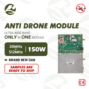 30-512Mhz 광대역 GaN 모듈 UAV 차단기 고출력 150W 안티 드론 RF 실드 RSF 시리즈 안티 드론 재머용 - Product Image 1