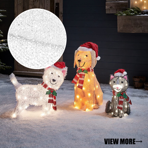 Décorations lumineuses de Noël géantes pliables pour l'extérieur, imperméables, en guirlande de tinsel LED, pour la cour, le jardin, la pelouse, faciles à plier - Product Image 5