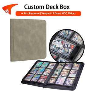 Torson 216 Carpeta de 9 bolsillos de PU para tarjetas coleccionables, ideal para Yugioh, MTG, CCG, Hockey, Kpop y almacenamiento de Toploaders para álbumes de fotos - Product Image 1