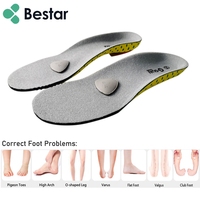 Semelles orthopédiques Bestar pour massage des pieds, soutien de la voûte plantaire, pour enfants et hommes, soutien de la voûte plantaire haute