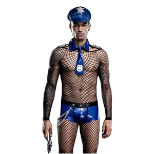Sous-vêtements sexy respirants taille haute pour hommes, transparents, pour bar gay, costume de jeu de rôle adulte, uniforme érotique pour la séduction - Product Image 1