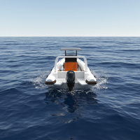 Bateaux familiaux gonflables Delux Europe 28 pieds RHIB 860 coque en aluminium ORCA 866 avec pont solaire