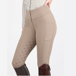 High Stretch Equestrian Breeches Women Silicone Full Seat Riding Pants Anti Slip Horse Riding <strong>Trousers</strong> for Equestrian Sports - Product Image 3