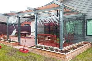 Persiana de PVC para Patios de balcón, cortina transparente de PVC, tamaños personalizados disponibles - Product Image 5