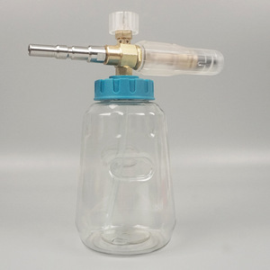 Botella Transparente de Espuma con Conector Rápido de Plástico y Latón, Herramienta de Limpieza para Autos - Product Image 3