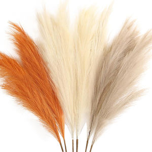 Boho <span class=keywords><strong>Chic</strong></span> hecho a mano alto Faux <span class=keywords><strong>Pampas</strong></span> hierba ramas coloridas para la decoración del hogar boda Día de San Valentín Navidad evento estilo - Product Image 2