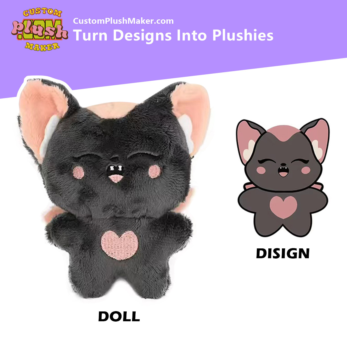custom printed plush toy