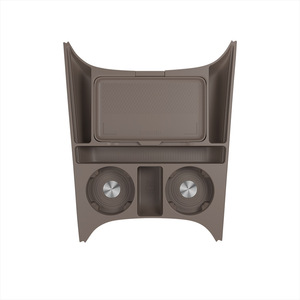 Boîte de rangement pour console centrale de voiture Zhiji, étanche, anti-poussière, gris clair, gris foncé, en silicone, 1 à 3 compartiments, pour modèles Tomoki - Product Image 2