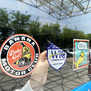 Logotipo personalizado de alta calidad, impermeable, troquelado, ventana estática, se aferra, carteles de ventana reutilizables no adhesivos para escaparate - Product Image 6