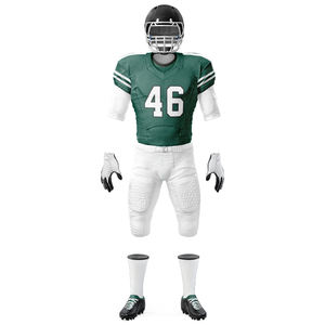 Comfortable Two-Piece American <b>Football</b> Uniform Set for Adults Featuring Soft Jersey Elastic Pants Short for Easy Movement - Product Image 2