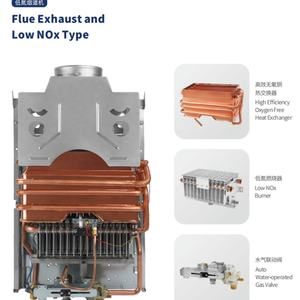 Calentador de Agua a Gas Natural KSUN JSD22-11 TN6 11L/14L de Montaje en Pared, Tipo Constante de Bajo NOx, con Encendido Piezoeléctrico de Cobre - Product Image 4