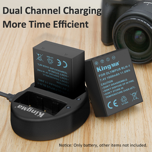 KingMa Entièrement décodé<span class=keywords><strong>e</strong></span> Li-ion Batterie PS-BLH1 BLH1 pour Olympus OM-D <span class=keywords><strong>OMD</strong></span> <span class=keywords><strong>E</strong></span>-M1 Mark II EM1 MARKII MARK2 - Product Image 3