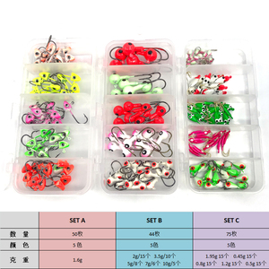 <span class=keywords><strong>OBSESSION</strong></span> Jig Head Set Chất Lượng Cao Vòng Đầy Màu Sắc Dẫn Jig Head Hook Câu Cá Lure Hook Cho Mềm Lure - Product Image 3