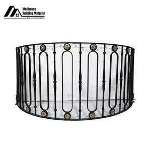 Garde-corps pour balcon Fabricant Vente en gros Zinc Acier Aluminium Art Plate-forme Toit Garde-corps de sécurité Intérieur <span class=keywords><strong>Baie</strong></span> Fenêtre Garde-corps - Product Image 2