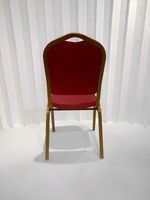 Chaises de banquet empilables de luxe modernes et élégantes en métal doré durable pour la restauration, l'extérieur et l'hôtellerie – Vente en gros