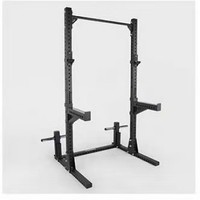 Rack de squat avec barre de traction et fonction de développé couché, structure métallique, entraînement fitness à domicile et commercial
