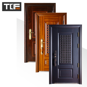 Último diseño de aluminio fundido a prueba de explosiones exterior a prueba de balas puerta <span class=keywords><strong>Carmen</strong></span> puerta de acero de seguridad exterior residencial - Product Image 3