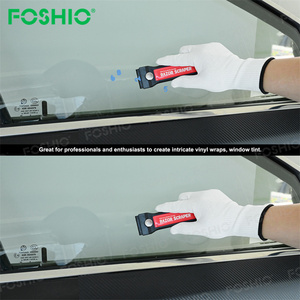 Foshio, herramienta raspadora de plástico para limpieza de paredes de cocina personalizada con almacenamiento de cuchillas adicionales - Product Image 6