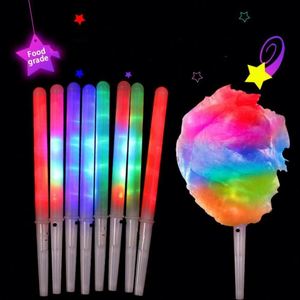 Conos de Algodón de Azúcar LED de Grado Alimenticio, Material PS, Palitos de Malvavisco Luminosos y Coloridos, Suministros para Fiestas y Festivales, Venta al Por Mayor - Product Image 2