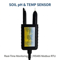 Electrodo de AgCl Industrial, Sensor de Temperatura del Suelo en Línea IoT, Medidor de pH del Suelo, Detector para Monitoreo de Agricultura de Precisión