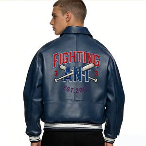 Chaquetas <span class=keywords><strong>de</strong></span> <span class=keywords><strong>Cuero</strong></span> Avirex <span class=keywords><strong>de</strong></span> Alta Calidad Personalizadas <span class=keywords><strong>de</strong></span> Lujo para <span class=keywords><strong>Hombre</strong></span> / Chaquetas <span class=keywords><strong>de</strong></span> <span class=keywords><strong>Cuero</strong></span> Avirex Impermeables para Exteriores Personalizadas OEM - Product Image 2