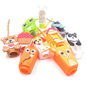 공장 도매 만화 작은 동물 실리콘 손 소독제 홀더 30ML 실리콘 향수 병 홀더 - Product Image 6