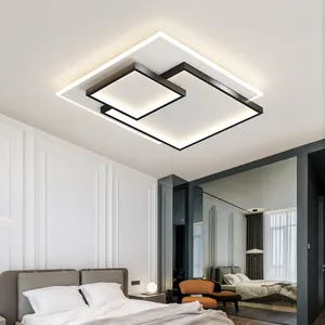 Ganva High Quality Home Decorative Surface Mounted Remote Control Dimmable 77w Square Led Ceiling Light For Living Room