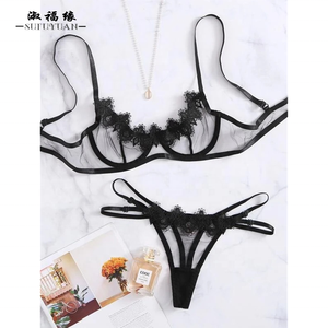 SFY2312, оптовая продажа, низкая цена, 2 шт., кружевное Сексуальное белье, эротический комплект, женское прозрачное Сетчатое белье для зрелых женщин - Product Image 6