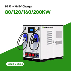 Estación de Carga para Vehículos Eléctricos (VE) Comercial y Comunitaria Todo en Uno con Refrigeración BESS de 200kWh, 203kWh, 80kW, 120kW, 160kW, 200kW, BUA-512V-143kWh GBT o C - Product Image 3
