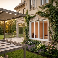 Fenêtre coulissante en aluminium à double vitrage sur mesure Sweet Home Premium, montage facile, pour balcon et terrasse