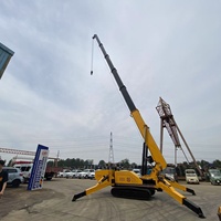 Direto da Fábrica CE Guindaste Aranha com Lança Articulada Hidráulica, Controle Remoto, Esteira, Cesto Tripulado, Capacidade de 8 Toneladas, Motor, 18m de Alcance