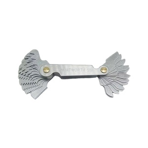 Jauge de pas de vis <span class=keywords><strong>Whitworth</strong></span> à 55 degrés en acier inoxydable de haute précision pour la mesure industrielle - Product Image 3