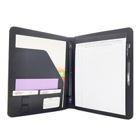 Modernqiu - Portafolio de Cuero A4 Personalizado al por Mayor, Organizador de Documentos Ejecutivo con Carpeta de 3 Anillas