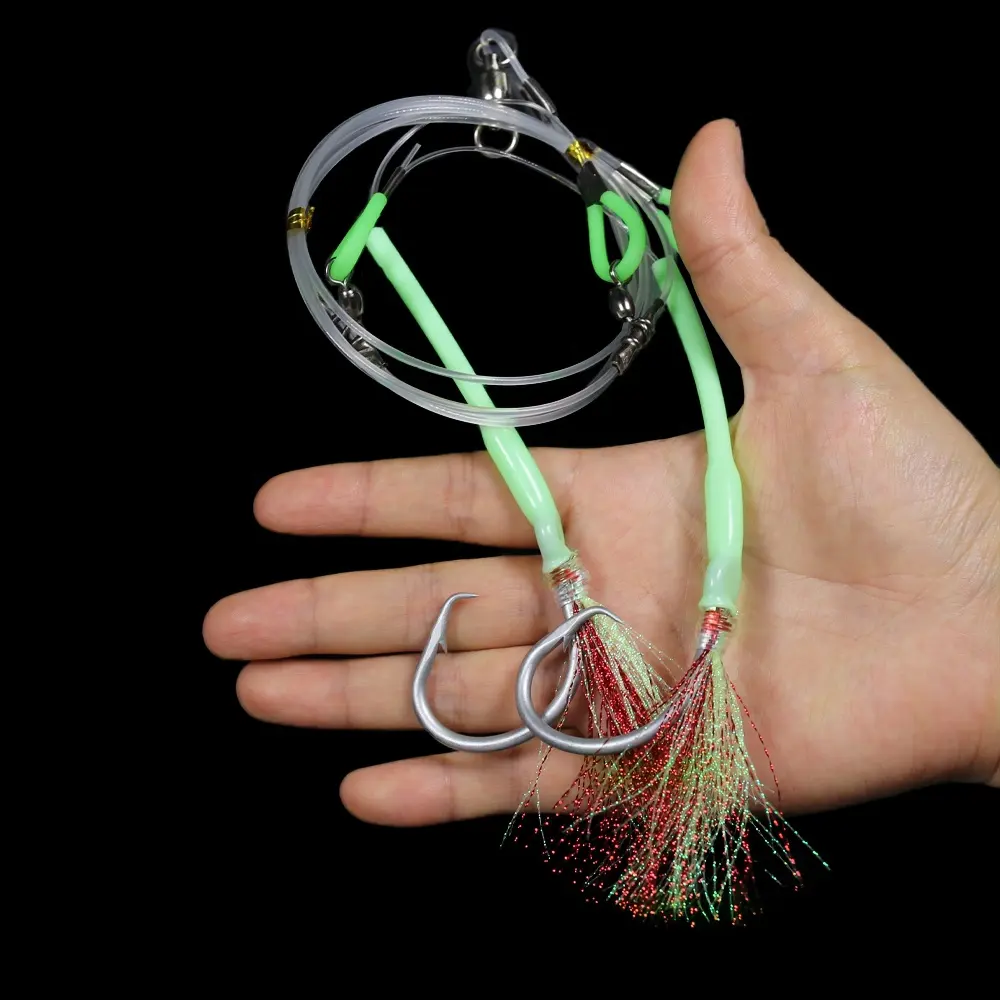 Bulk Custom ized Hand gebunden Starke Hapuka Zacken barsch Kabeljau Sabiki Rig Tiefsee