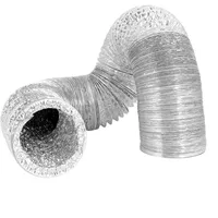 Tuyau de ventilation en aluminium extensible 50/60/76/80/90mm, tube de fumée renforcé, flexible d'extraction pour ventilateur de cuisine et sortie de chauffage de stationnement