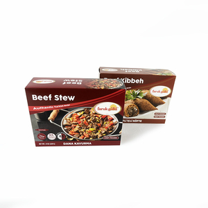 Tùy chỉnh in ấn có thể gập lại nghệ thuật giấy hải sản Tủ đông lưu trữ ngũ cốc đông lạnh Burger Hộp gói hộp đông lạnh bao bì thực phẩm - Product Image 4