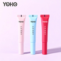 Tube souple cosmétique vide OEM 15 ml en plastique avec bouchon à vis et brosse en silicone souple plate, impression sérigraphique