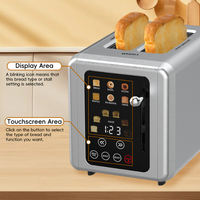smart toaster touch screen: Smart Touch-Controlled Toasting