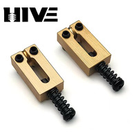 Brass Saddle 6pcs/set Pure Brass Flat Top Guitar Bridge Saddles 10.5MM/10.8MM for Electric Guitar Tremolo Bridge Guitar Parts