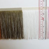 Vente en gros de garnitures de couture en polyester de 10cm de long tissu à franges en rayonne de coton jute pour rideaux Textiles de maison Vêtements décoratifs